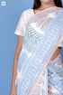 Mulmul Cotton Saree With Fall In Block Print